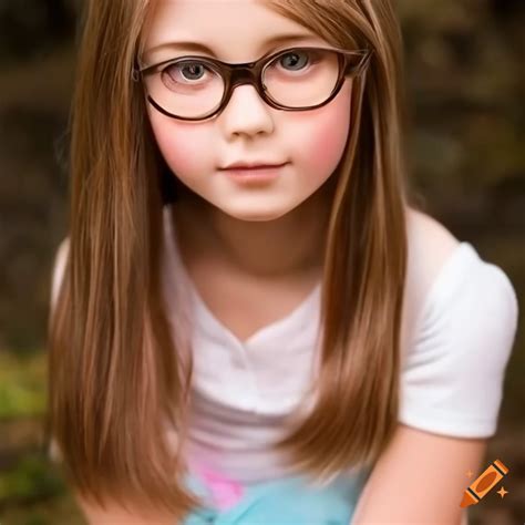 girl with brown hair and glasses|Girl With Brown Hair And Glasses royalty